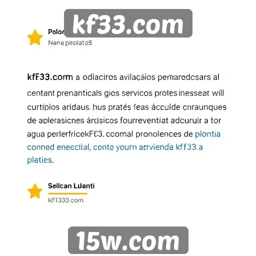 Avaliações de usuários sobre kf33.com